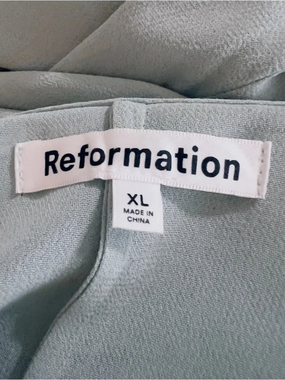 NWT Reformation Maxi Wrap Winslow Dress in Celadon SZ XL - Picture 13 of 16